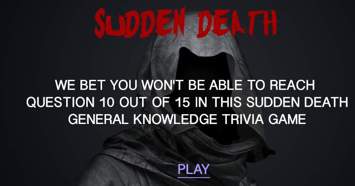 Sudden death quiz