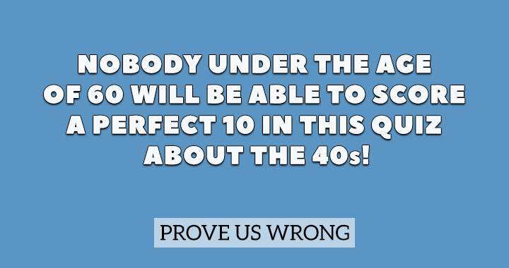 Are you older than 60?