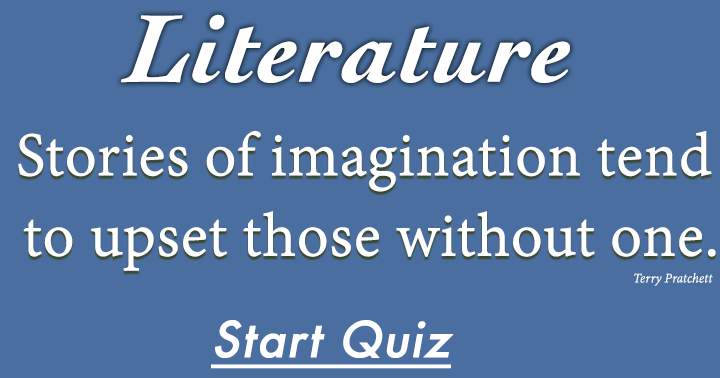 Banner for Literature Quiz