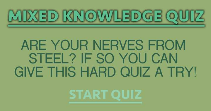 Banner for Mixed Knowledge Quiz