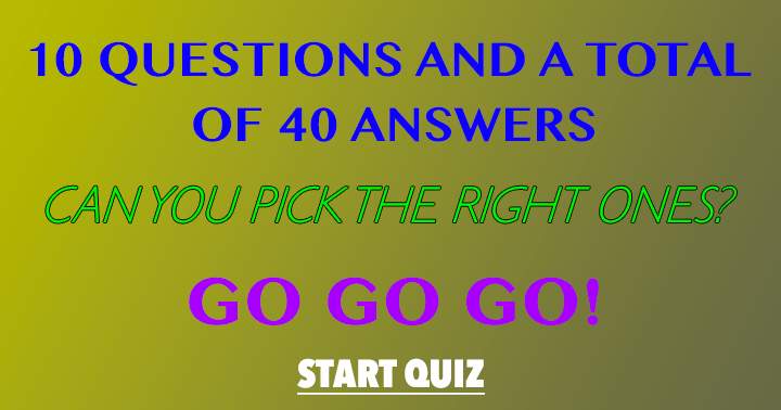 Can you find at least 50% of the right answers?