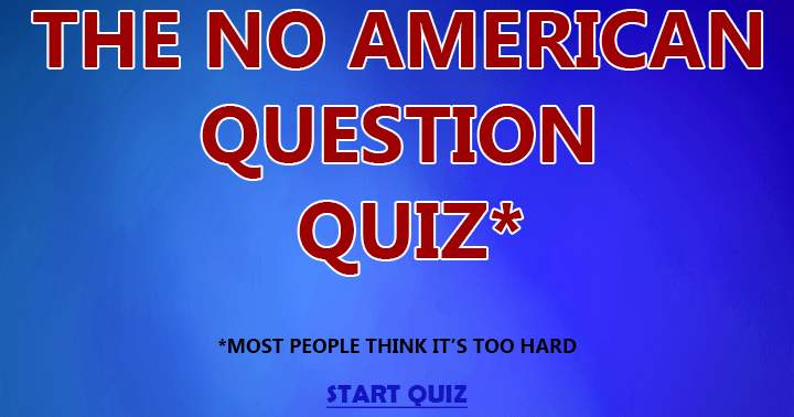 Quiz with no American questions