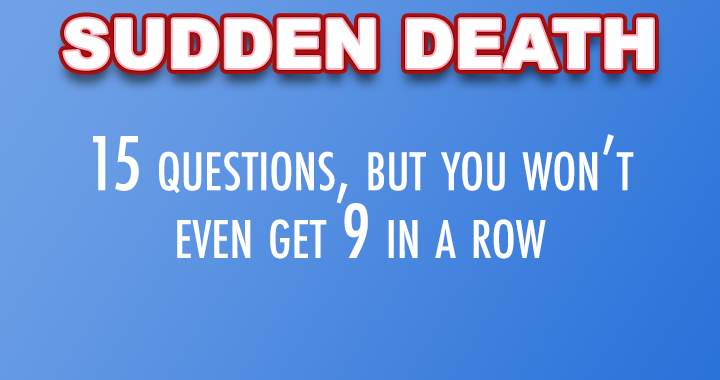 Sudden death quiz