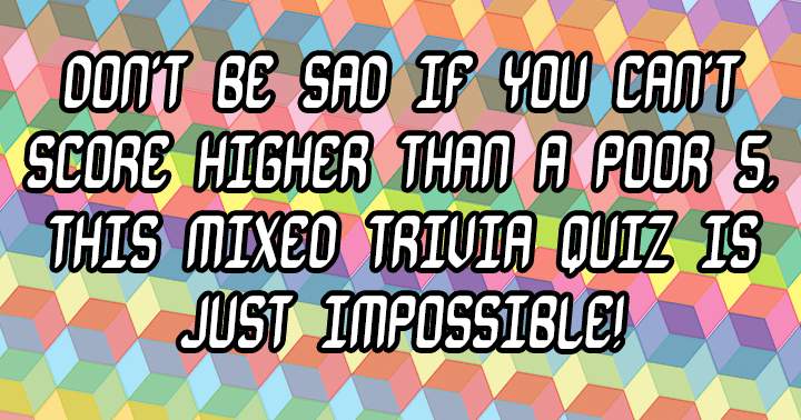 Banner for Trivia Quiz with a variety of topics.