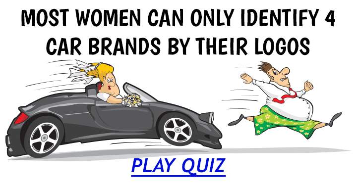 Banner for Quiz on car brands designed for female participants.