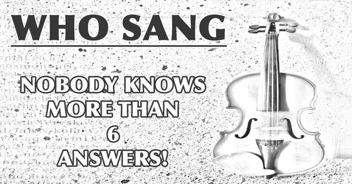 Banner for Are you aware of the singer of these songs?