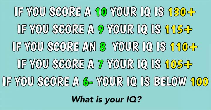 See if you can achieve a score of 7 or higher.