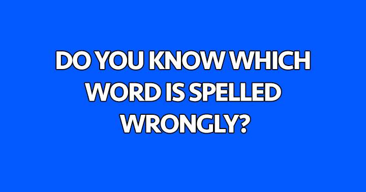 Can you identify the misspelled word?