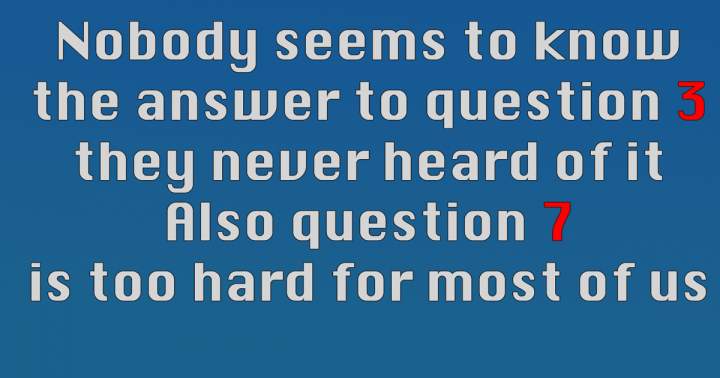 Banner for Quiz containing questions from various fields.