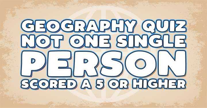 Banner for Challenging Geography Quiz