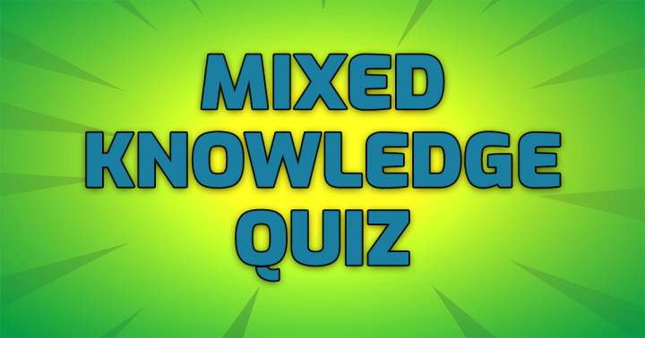 Quiz with a blend of knowledge.