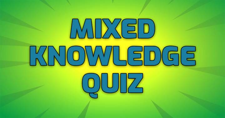 Banner for Quiz with a blend of knowledge.