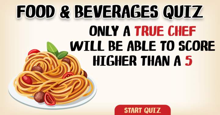 Banner for Quiz on Food and Beverages