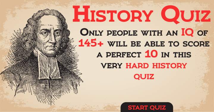 A quiz about history.