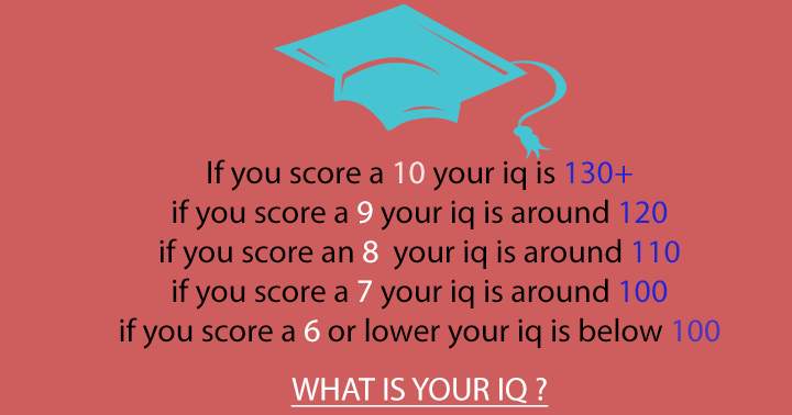 Check your IQ.