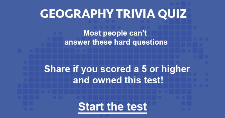 Banner for Are you capable of responding to all 10 Geography questions?