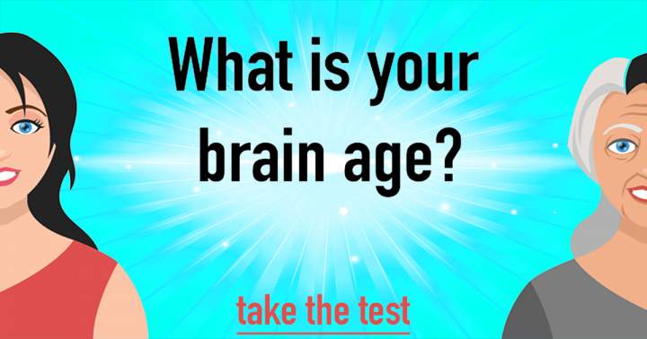 Test the age of your brain with these 10 questions.