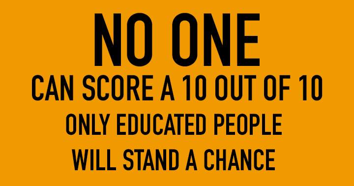 Banner for It is impossible to achieve a perfect score of 10.