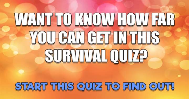Banner for Survival Quiz on General Knowledge