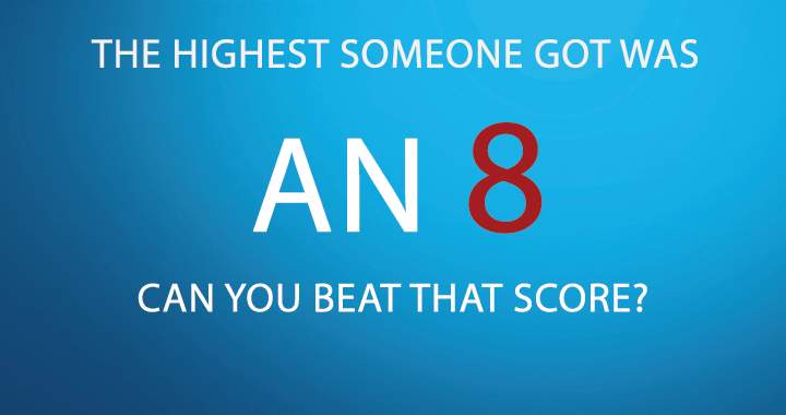 Banner for We have reservations about your ability to achieve a score of 8.
