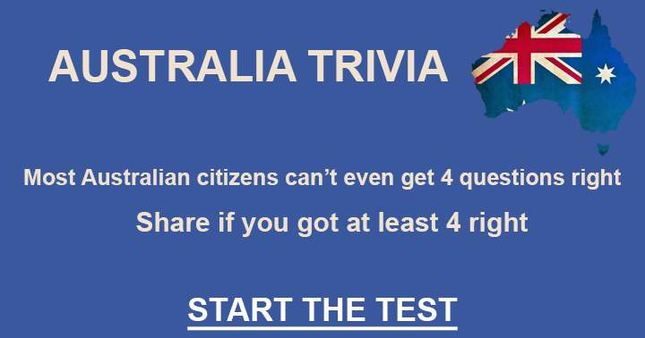 Quiz that is enjoyable about Australia.