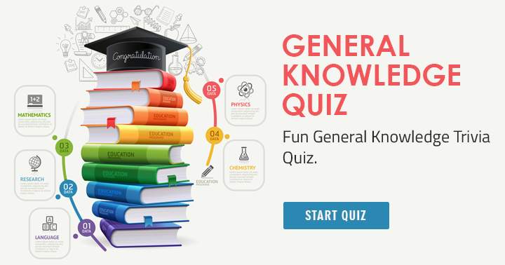 Banner for Forward this enjoyable General Knowledge quiz to your Facebook friends!