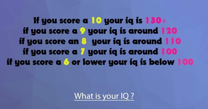 The IQ test authorized by the government.