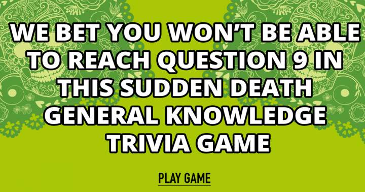Banner for Sudden Death Quiz with Mixed Trivia