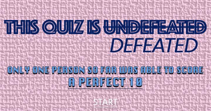 Banner for Are you able to conquer this quiz as well?