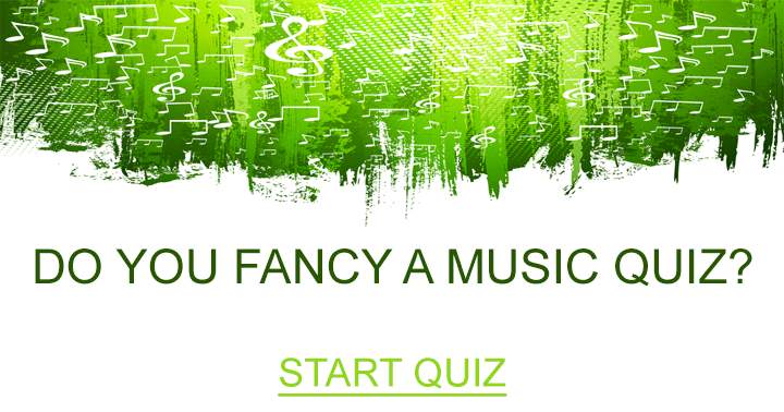 Banner for Quiz about music.