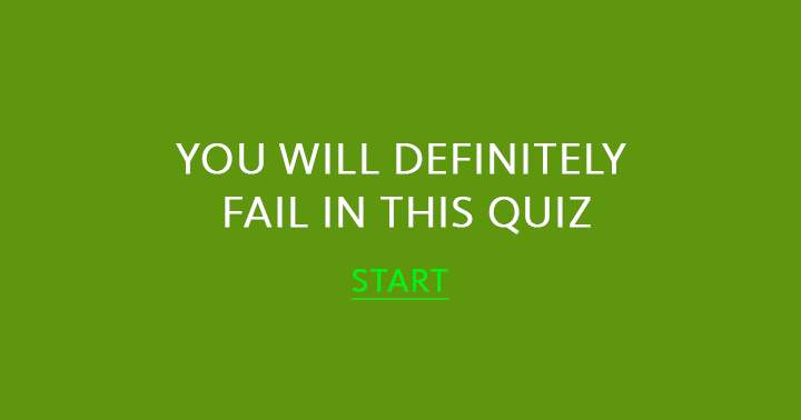 Banner for You are bound to fail in this quiz!