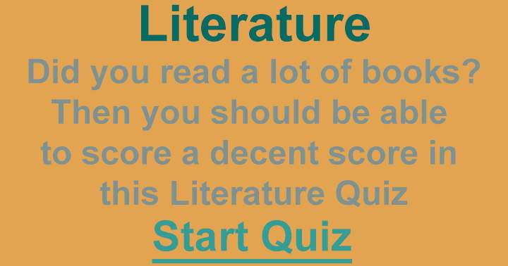 Quiz on Literature.