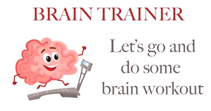 Banner for A title for the program is 'The Brain Trainer'.