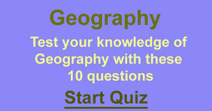 Banner for Quiz on Geography.