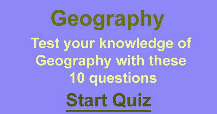 Quiz on Geography.