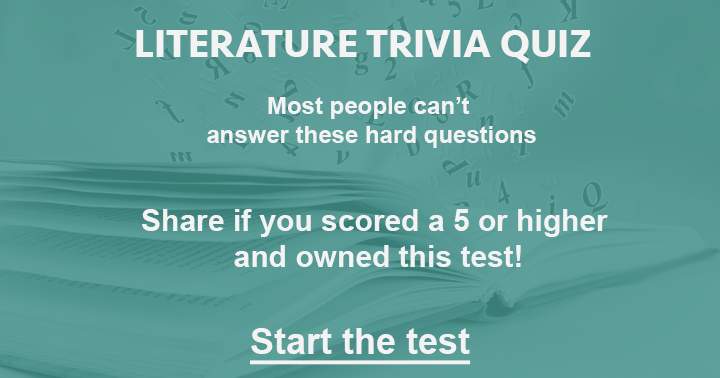 Banner for 'Quiz on Literature'