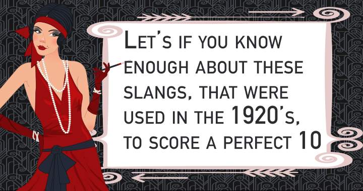 Old slang from the 20's