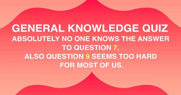 Banner for The quiz is extremely difficult.