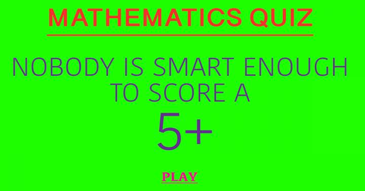Banner for Quiz on Mathematics.