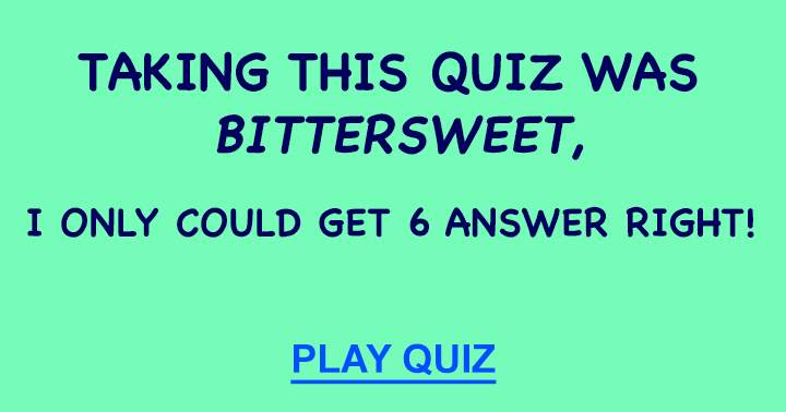 Quiz with a blend of trivia topics.