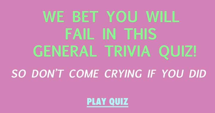 Banner for Quiz of General Trivia.