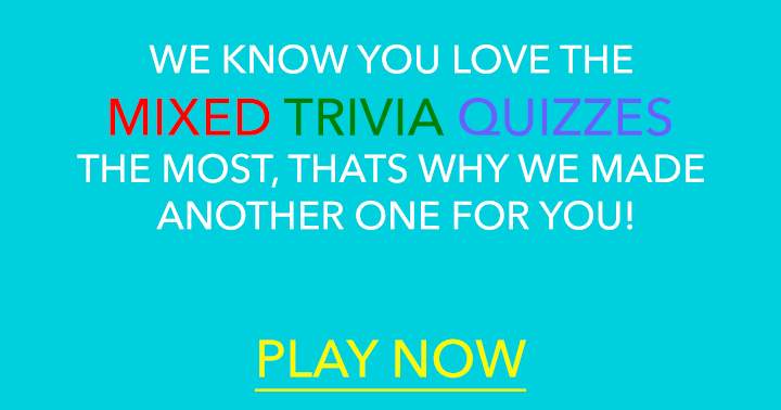 Banner for Trivia Quiz with a Mix of Questions