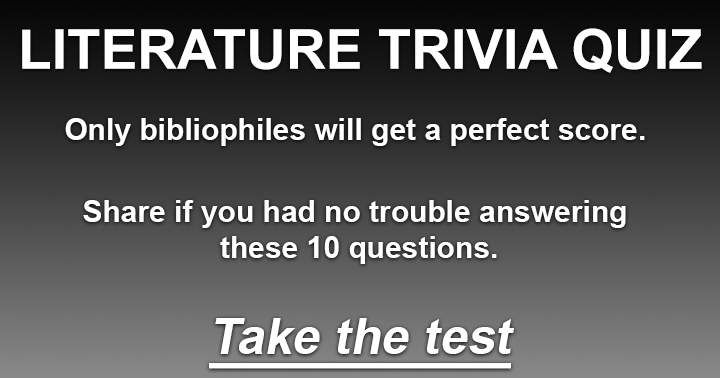 Banner for A perfect score is attainable only by bibliophiles.