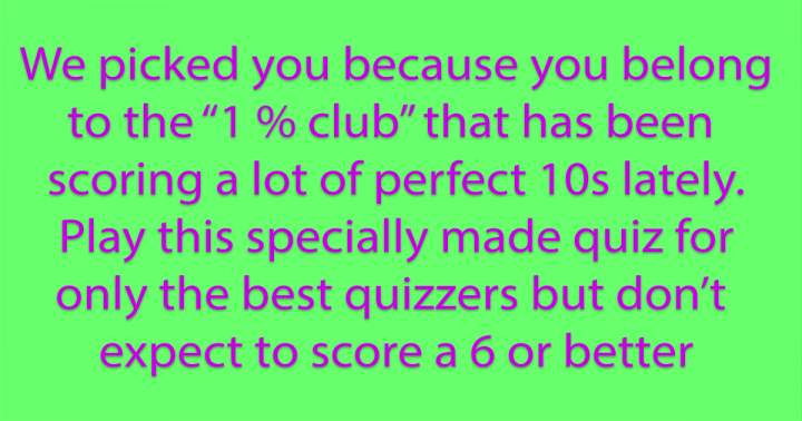 Trivia Quiz for the 1% Club