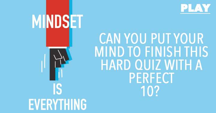 Banner for The mindset is everything.