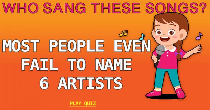Banner for Which singer performed these songs?