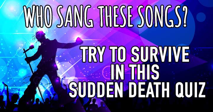 Banner for The quiz is a Sudden Death Quiz.