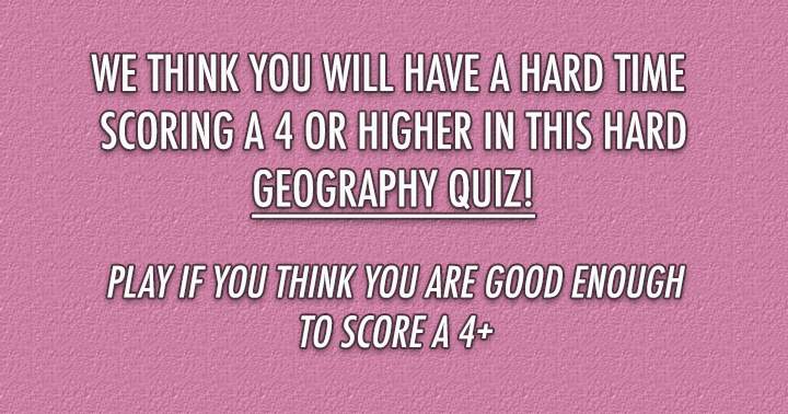 Quiz on Geography