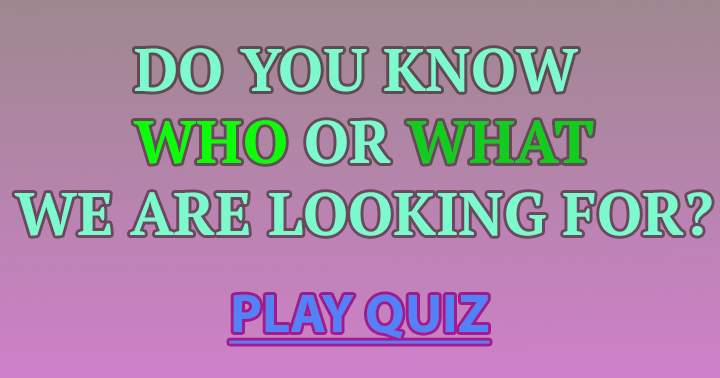 Banner for Who or what is the object of our search?
