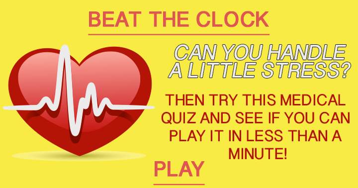 Is it possible for you to complete this quiz in less than a minute?